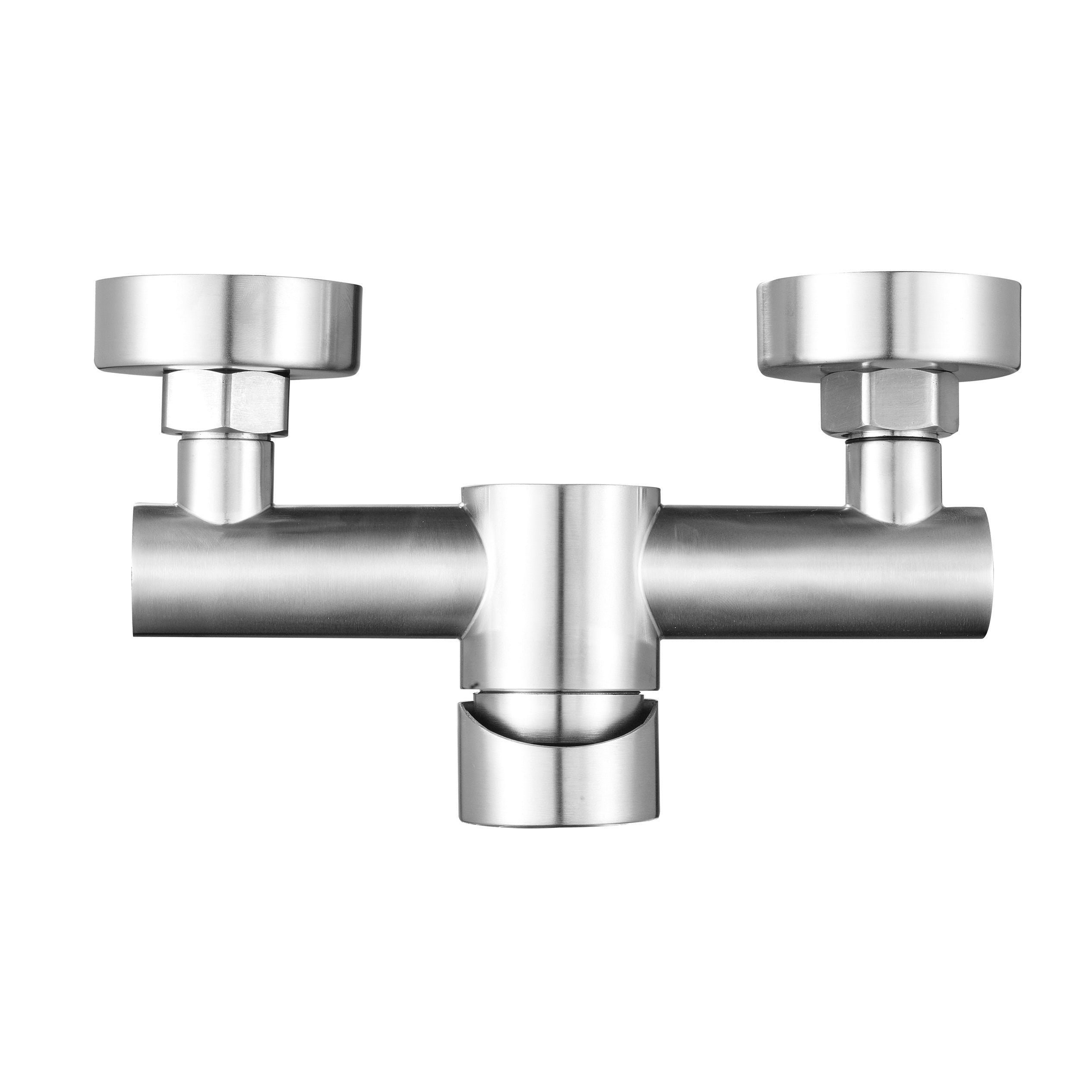 Mitigeur douche mécanique inox brossé - manette cylindrique