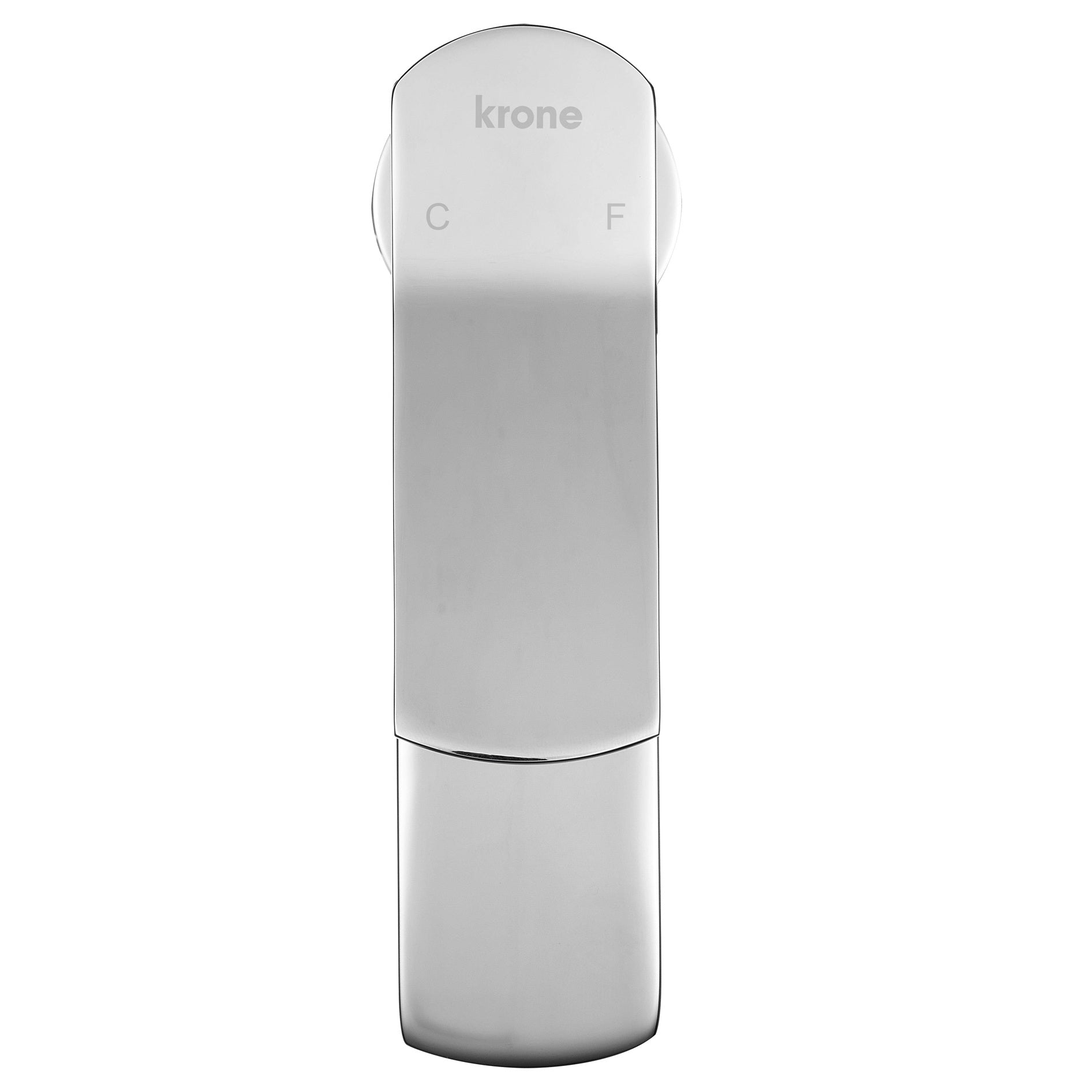 Mitigeur lavabo chromé - bec droit et manette incurvée