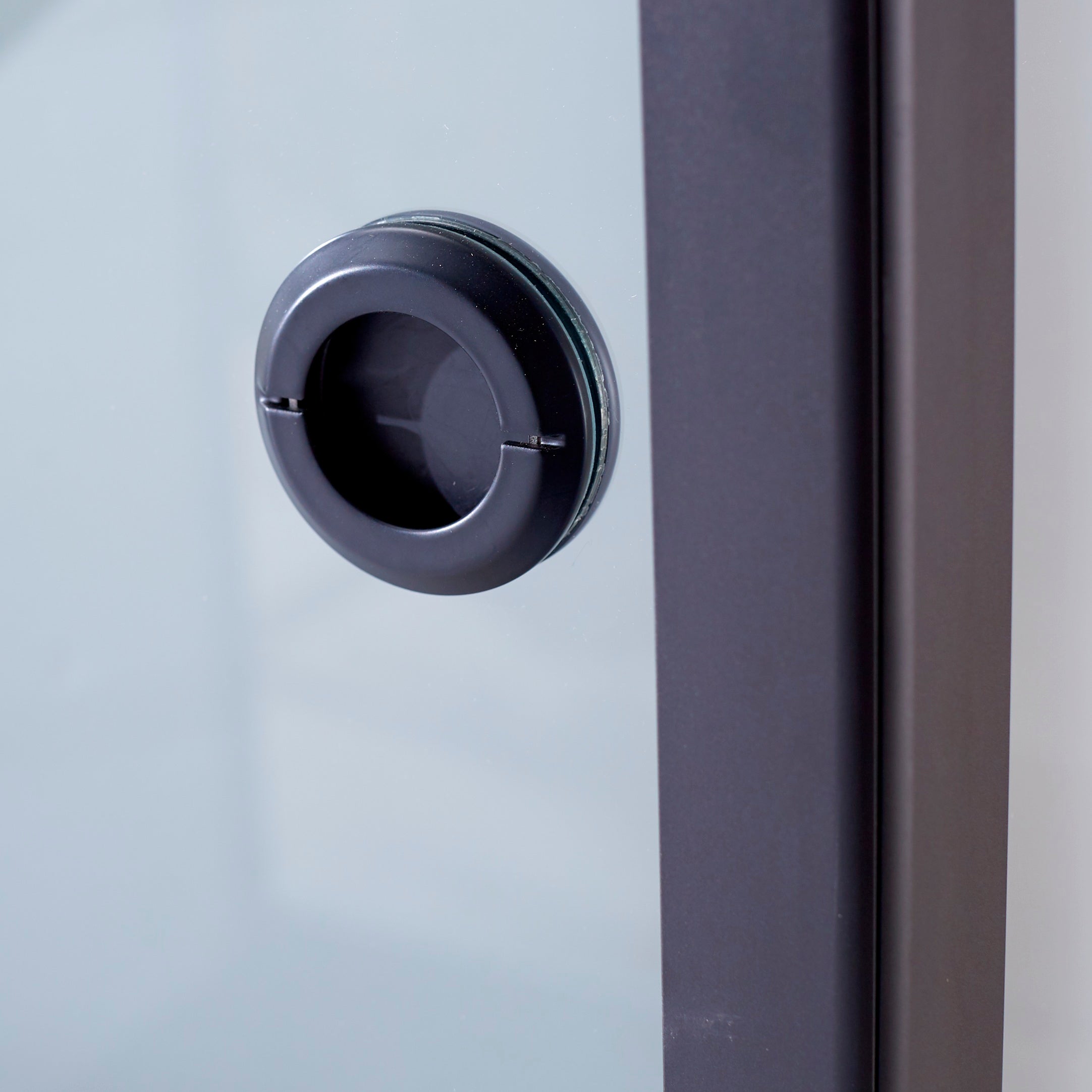 Cabine de douche rectangulaire 80x120 cm – Noir mat