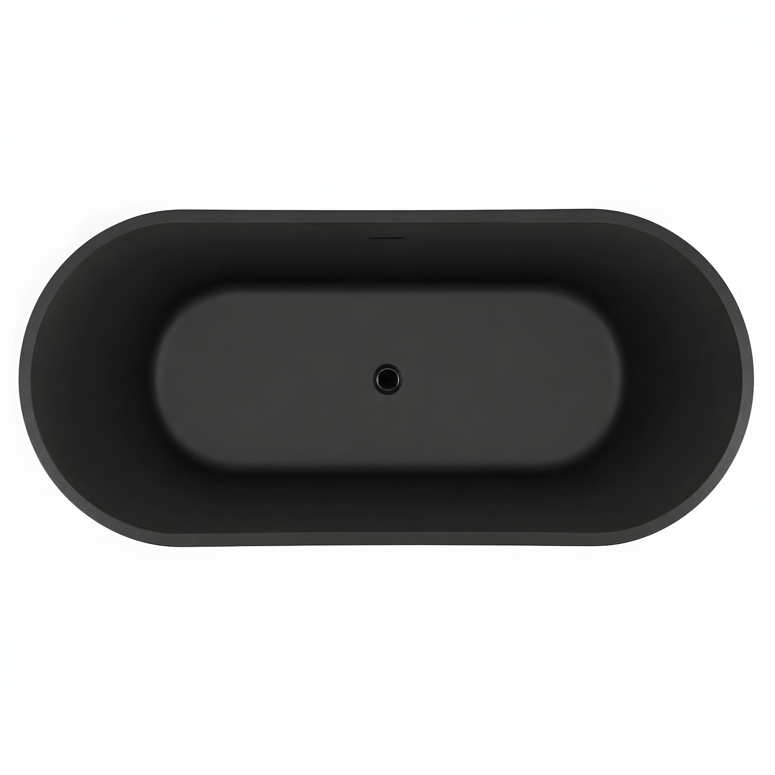 Baignoire îlot ovale 180x80 cm noir mat – Acrylique Lucite