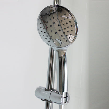 Cabine de douche rectangulaire 80x170 cm – Aluminium poli