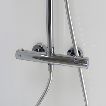 Cabine de douche rectangulaire 80x170 cm – Aluminium poli
