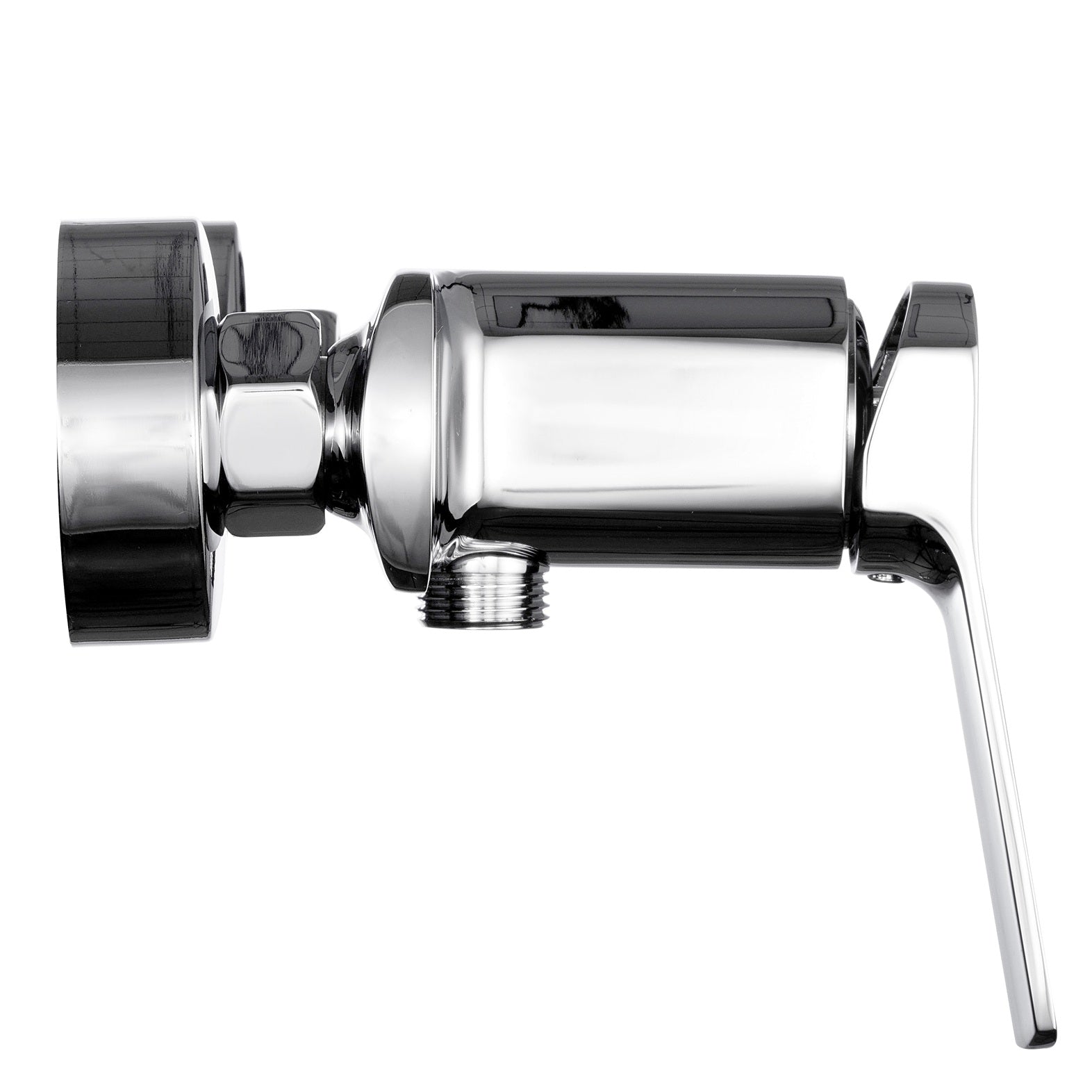 Mitigeur douche chromé - manette incurvée