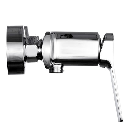 Mitigeur douche chromé - manette incurvée
