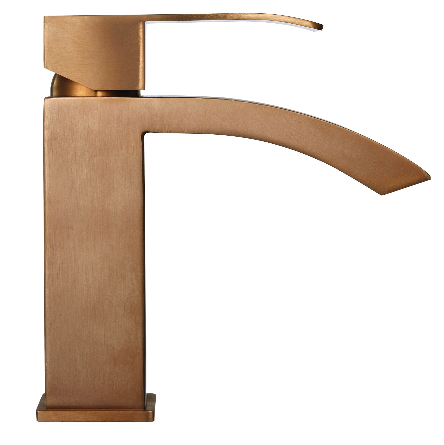 Mitigeur lavabo or rose- design cascade